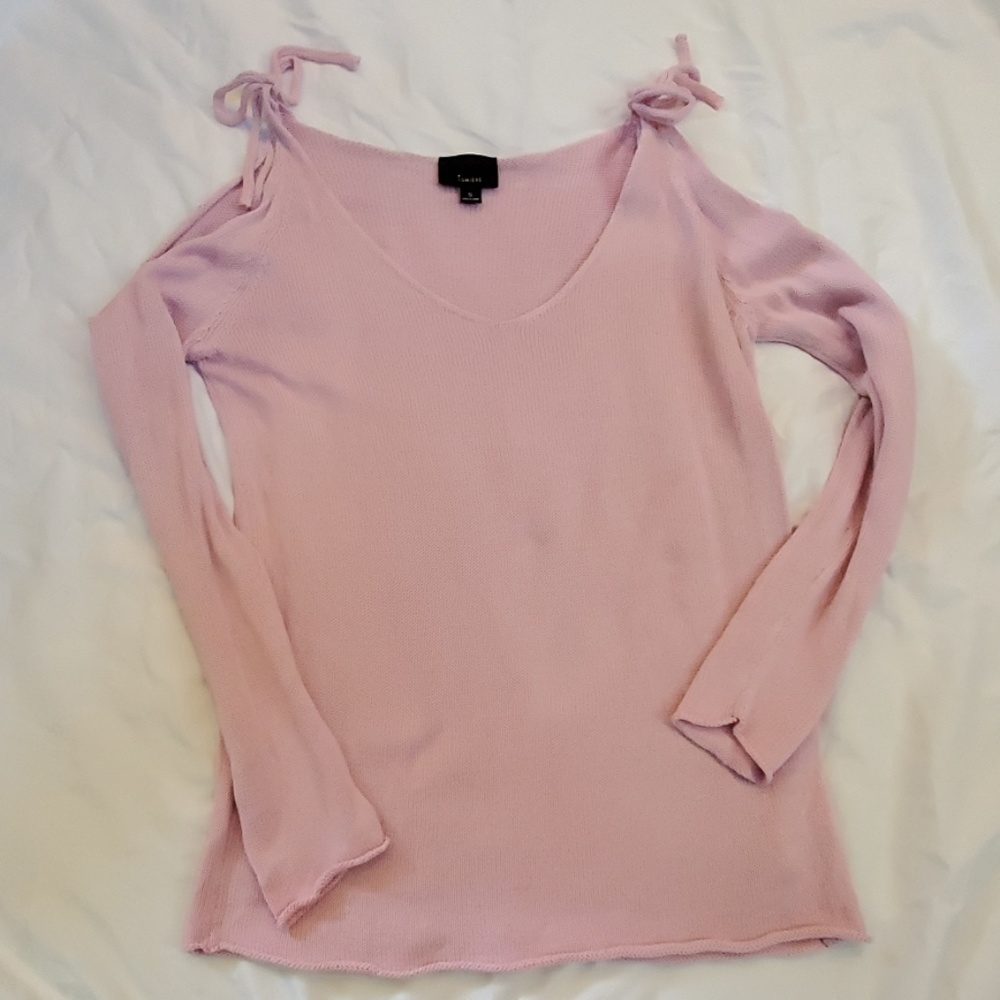 Cold shoulder sweater
